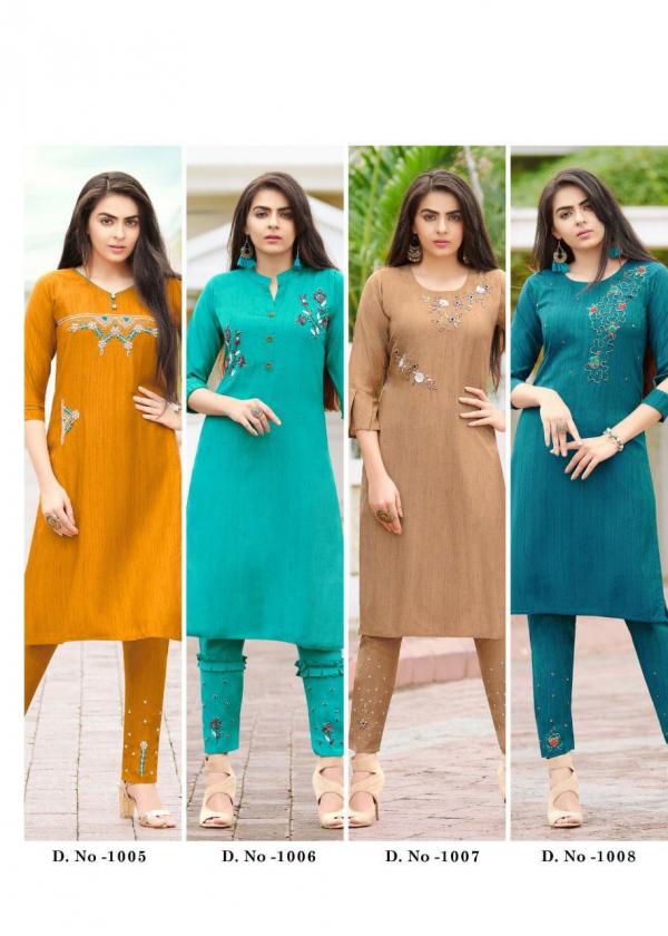 Festive Aarohi Liza Rayon Designer Exclusive Kurti Pent Collection